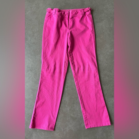 Vintage Tahari Fuchsia Women’s Straight Leg Pants Size 8 - Picture 2 of 12